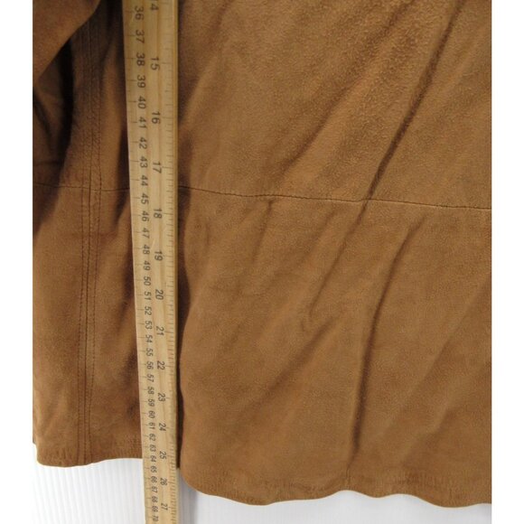 VINTAGE Salamander Leathers Top Small Suede Leather Shirt Southwest - Picture 5 of 11